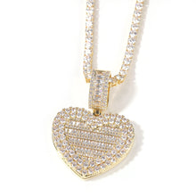 Load image into Gallery viewer, ÁineLux Forever Heart Tennis Locket Necklace
